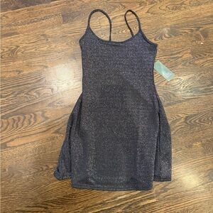 Wild Fable Black Glitter Dress with Spaghetti Straps